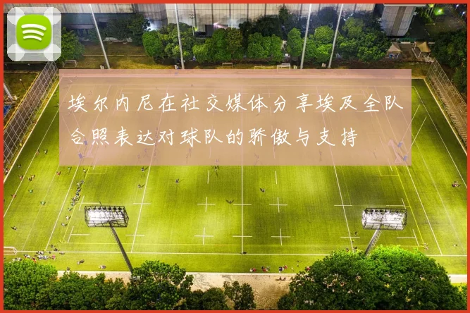埃尔内尼在社交媒体分享埃及全队合照表达对球队的骄傲与支持
